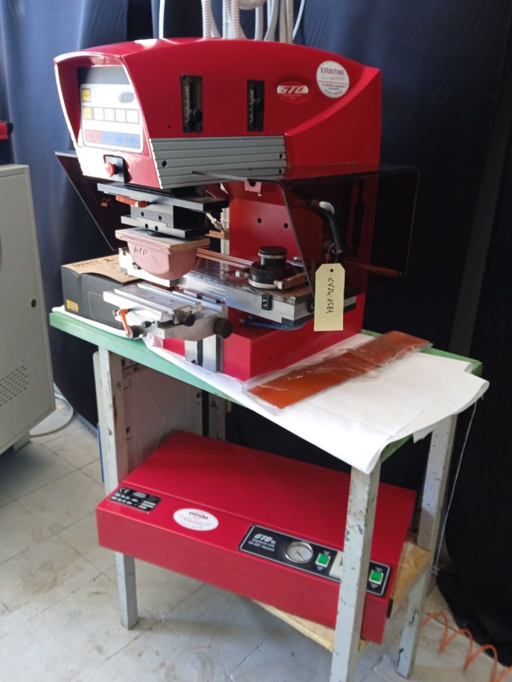 MACCHINA TAMPOGRAFICA GTO CON CALAMAIO CHIUSO COPLETO DI MACCHINA PER FARE TELAI