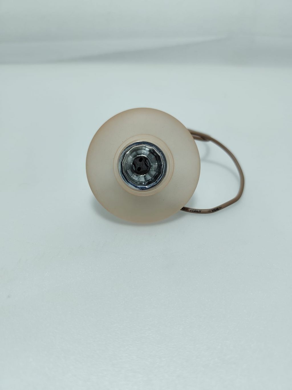 FARETTO DA INCASSO VETRO DI MURANO SATINATO ROSA CHIARO