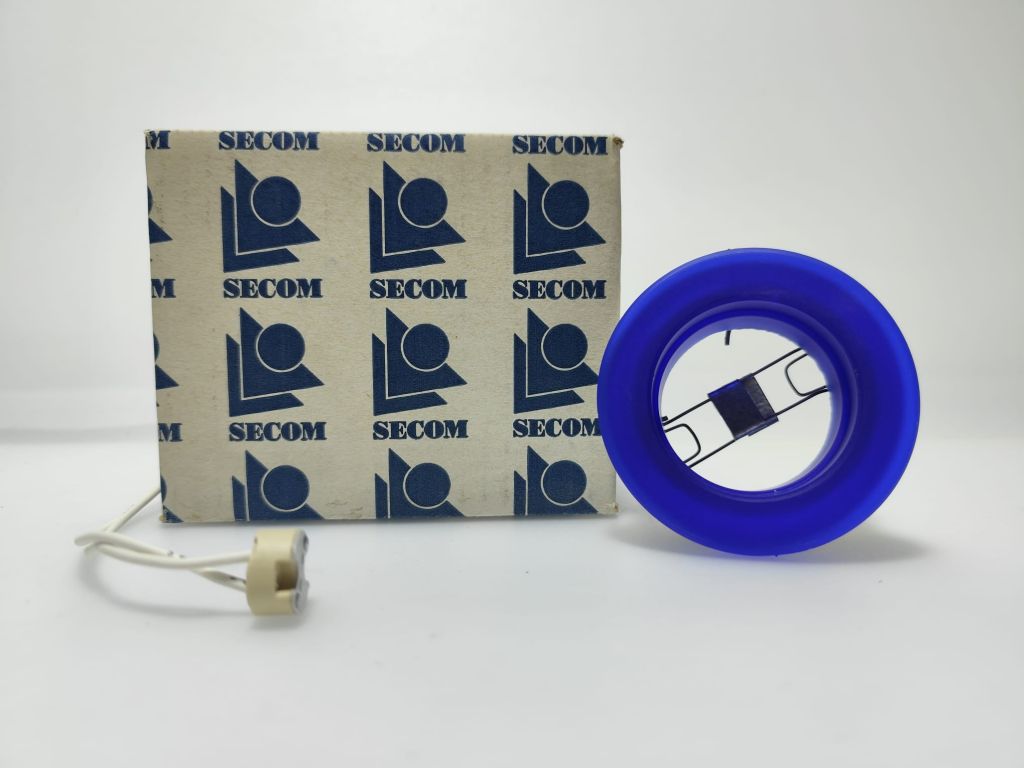 FARETTO DA INCASSO TONDO SECOM FIJO CRISTALL COD.21608 COLORE BLU