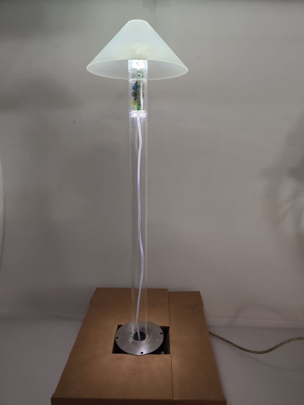 LAMPADA DA GIARDINO CASTALDI MOD. D45 TRILLY /LW TRASPARENTE BIANCO